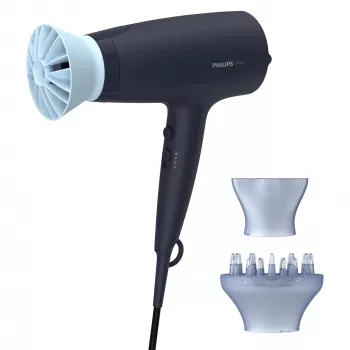 Philips serie 3000 3000 BHD360/20 asciugacapelli, DC, blu navy, gancio appendi, 1,8 m, 2100 W, 220-240 V