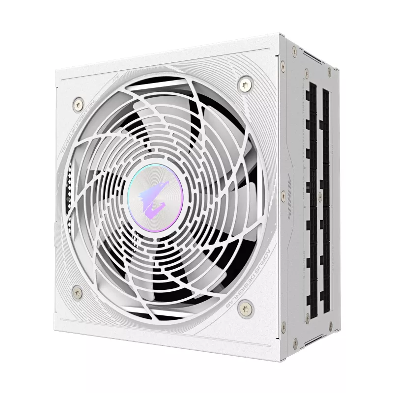 Alimentatore GIGABYTE AORUS ELITE P850W 850W ATX 80 PLUS Platinum completamente modulare bianco ventola 120mm