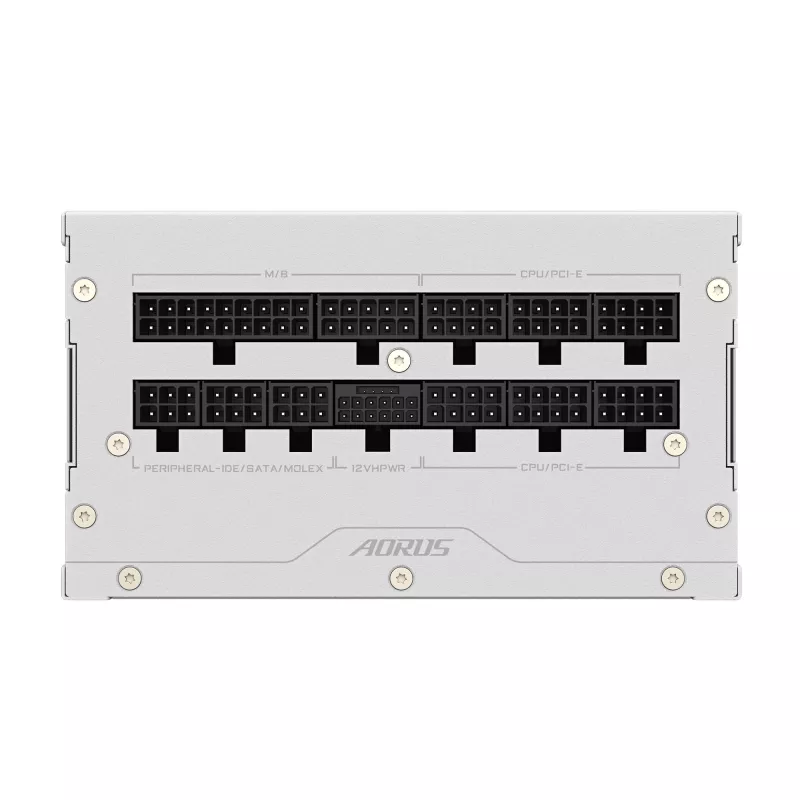 Alimentatore GIGABYTE AORUS ELITE P850W 850W ATX 80 PLUS Platinum completamente modulare bianco ventola 120mm