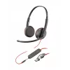 HP Poly Blackwire 3225 headset stereo USB-C +jack 3,5 mm +adattatore USB-C/A (Bulk)