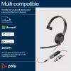 HP Poly Blackwire 5210 Mono USB-C Headset + spina 3,5 mm + adattatore USB-C/A