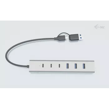 i-tec hub di ricarica in metallo USB-C/USB-A 7 porte (3x USB-C, 4x USB-A)