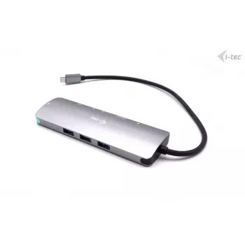 i-tec docking station in metallo USB-C Nano 4K HDMI LAN con Power Delivery 100 W + caricabatterie universale 100 W