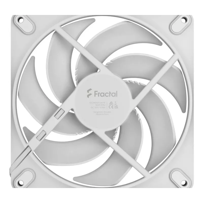 FRACTAL DESIGN ventola Momentum 14 bianco