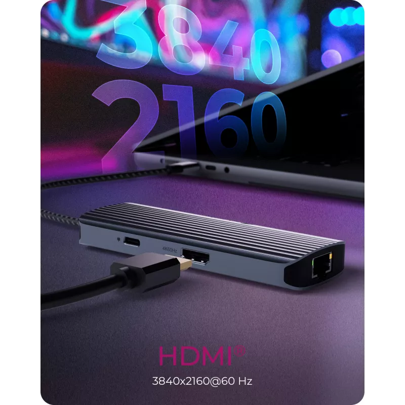 ICY BOX IB-DK4034a-CPD con filo USB 3.2 Gen 1 (3.1 Gen 1) Type-C alluminio, argento