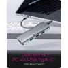 ICY BOX IB-DK4034a-CPD con filo USB 3.2 Gen 1 (3.1 Gen 1) Type-C alluminio, argento