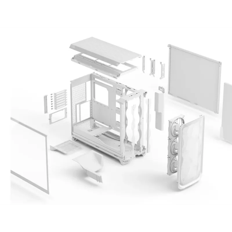 FRACTAL DESIGN Meshify 3 XL bianco RGB TG Clear Tint