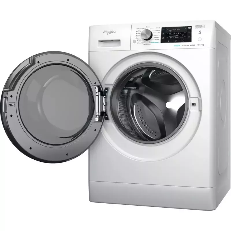 Whirlpool FFWDD1076258B lavasciuga a libera installazione a carica frontale bianco