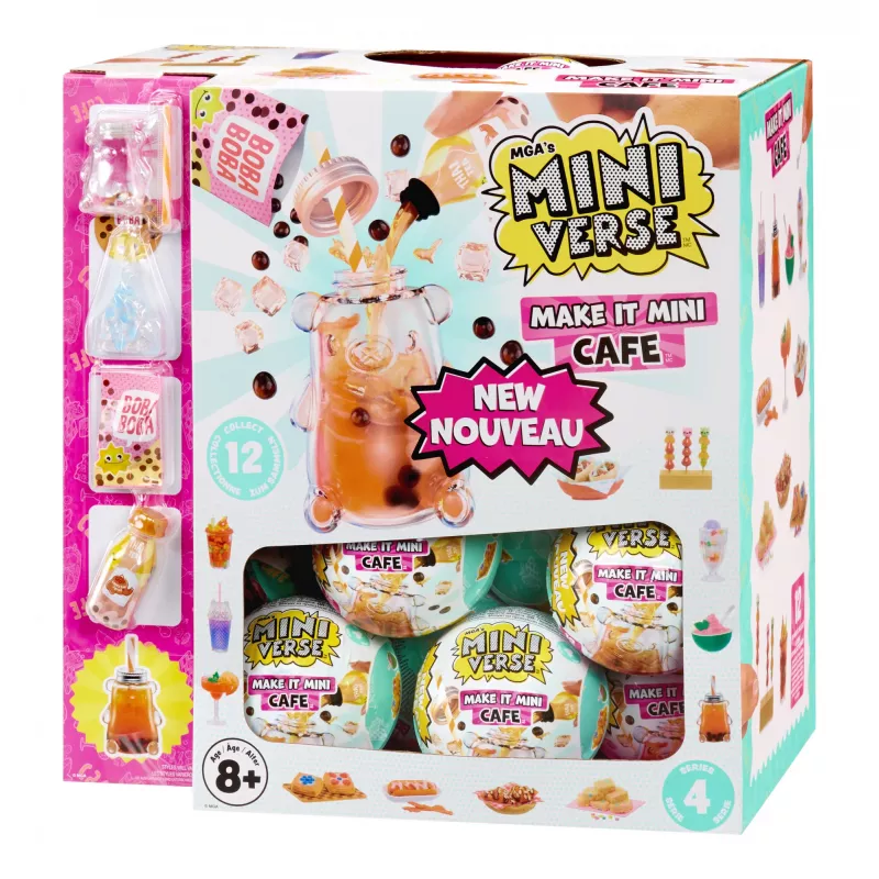 Miniverse Make It Mini Foods: Cafe in PDQ Serie 4, 8 anni, multicolore, plastica