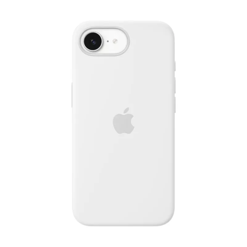APPLE custodia in silicone Apple iPhone 16e bianco