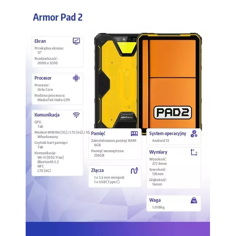 Tablet UleFone Armor Pad 2 11
