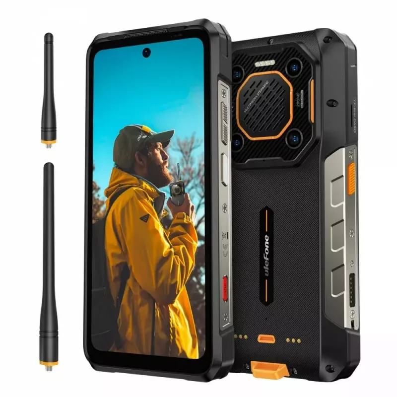 Ulefone Armor 26 Ultra smartphone 5G, walkie-talkie, 12GB RAM, 512GB, IP69K, nero (senza caricabatterie)