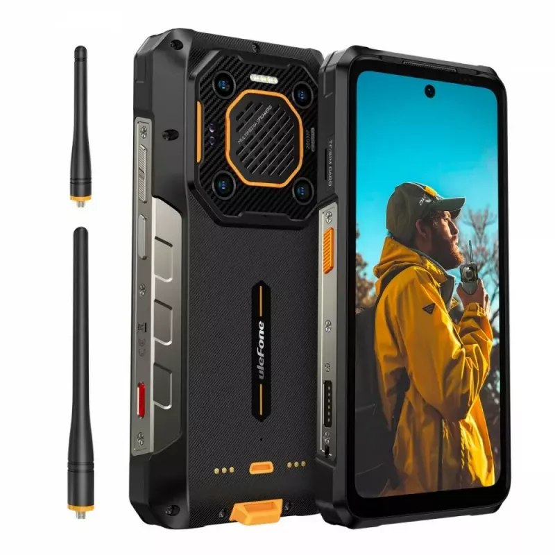 Ulefone Armor 26 Ultra smartphone 5G, walkie-talkie, 12GB RAM, 512GB, IP69K, nero (senza caricabatterie)