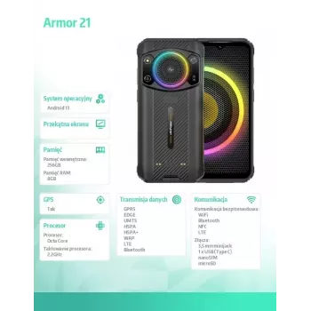 Smartphone UleFone Armor 21 — display 6,58
