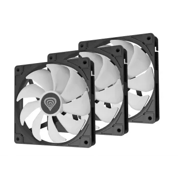 Genesis Oxal 120 ARGB ventola per case, confezione da 3, nera, NGF-2265