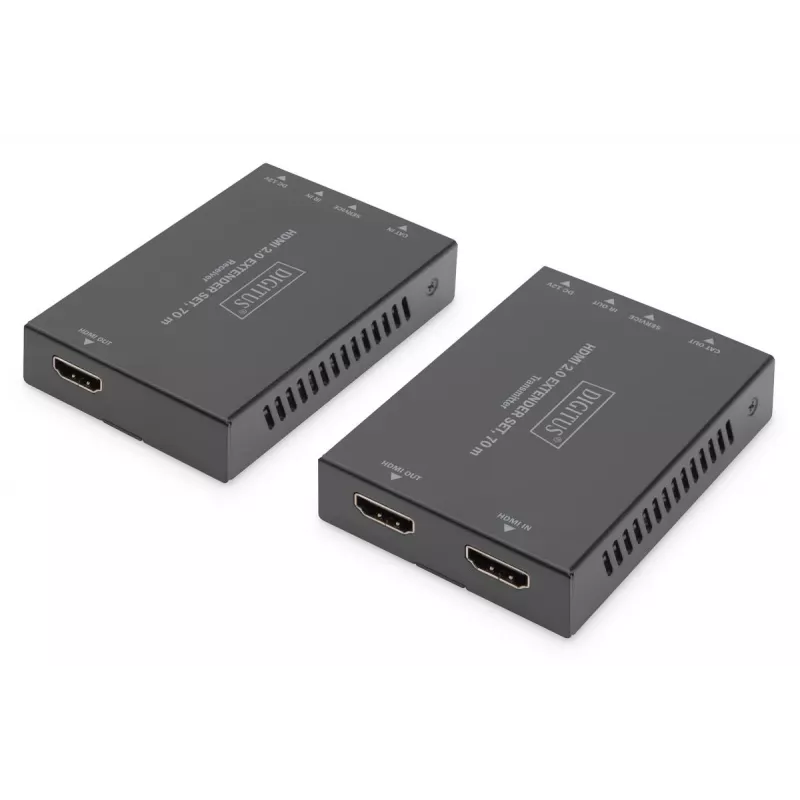 Set extender DIGITUS HDMI 2.0 70m 4K/60Hz 18 Gbps HDCP 2.2 HDR PoC