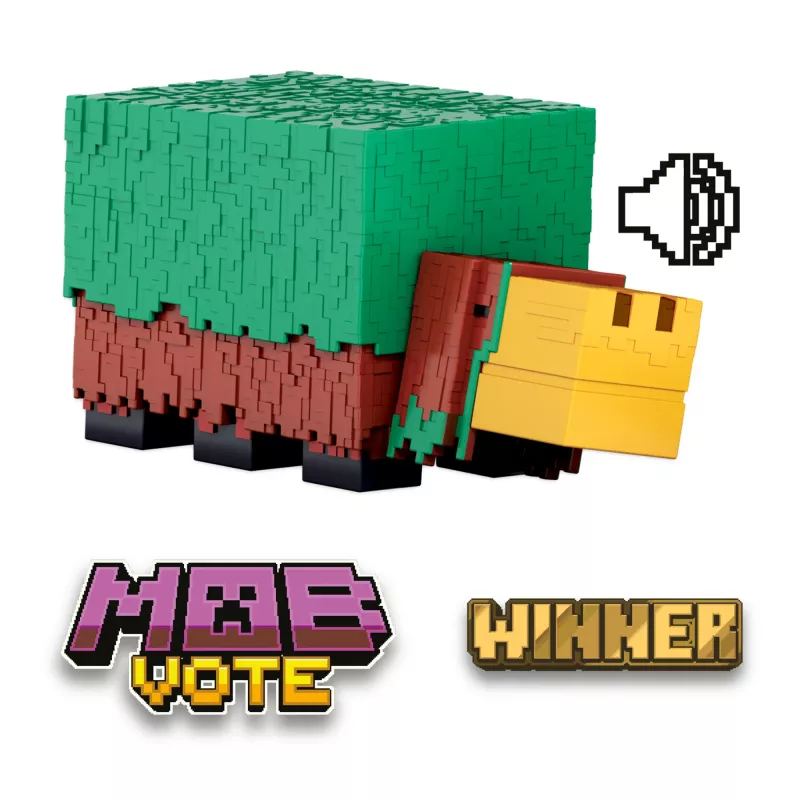 Mattel Minecraft HXM85 Sniffer personaggio d'azione 8 cm con suoni del gioco