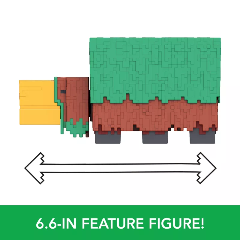 Mattel Minecraft HXM85 Sniffer personaggio d'azione 8 cm con suoni del gioco
