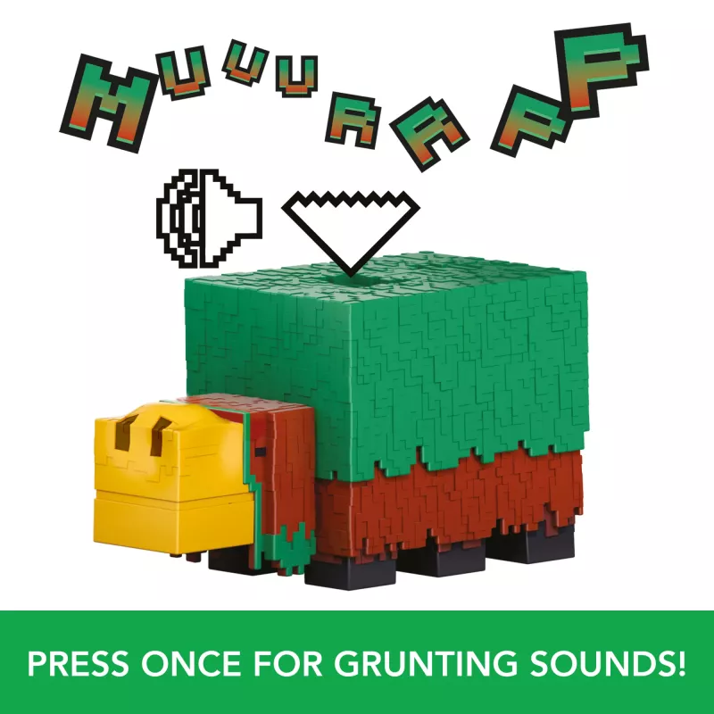 Mattel Minecraft HXM85 Sniffer personaggio d'azione 8 cm con suoni del gioco