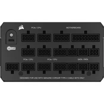 Alimentatore CORSAIR HX1200 1200 W ATX 24-Pin completamente modulare 80 PLUS Platinum nero ventola 14 cm