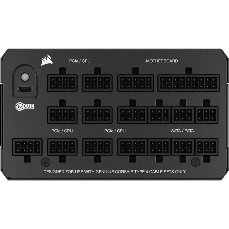 Alimentatore CORSAIR HX1200 1200 W ATX 24-Pin completamente modulare 80 PLUS Platinum nero ventola 14 cm