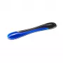 Poggiapolsi per tastiera Kensington Slim Duo Gel - blu, blu, gel, poliuretano termoplastico (TPU), Cina, MIL-STD-810H metodo 504.3 contaminazione da liquidi, 490 mm, 95 mm