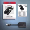 Case per SSD AXAGON ADM2-AM USB-A 10 Gbit/s per singola unità M.2 NVMe/SATA, USB 3.2 Gen 2, cavo 10 cm, nero