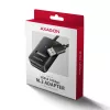 Case per SSD AXAGON ADM2-AM USB-A 10 Gbit/s per singola unità M.2 NVMe/SATA, USB 3.2 Gen 2, cavo 10 cm, nero