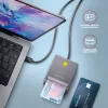 Lettore di schede Axagon CRE-SM3TC USB 2.0 Type-C grigio SmartMedia