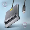 Lettore di schede Axagon CRE-SM3TC USB 2.0 Type-C grigio SmartMedia