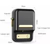 Etichettatrice NIIMBOT B21S nera — stampante a rullo Bluetooth compatta, larghezza di stampa 50 mm, 60 mm/s, Li-Ion 1200 mAh