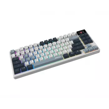 Tastiera da gaming meccanica tenkeyless MSI FORGE GK600 TKL Wireless USB + Bluetooth QWERTY UK English RGB blu/bianco
