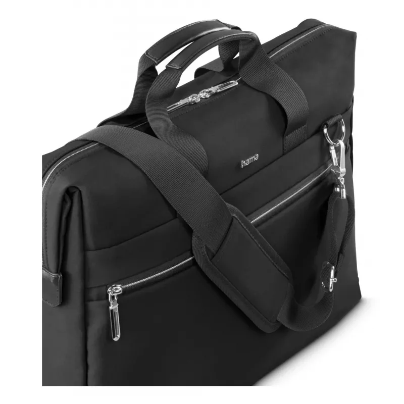 Borsa per laptop HAMA 227061 nera – design robusto, scomparto principale imbottito, tracolla