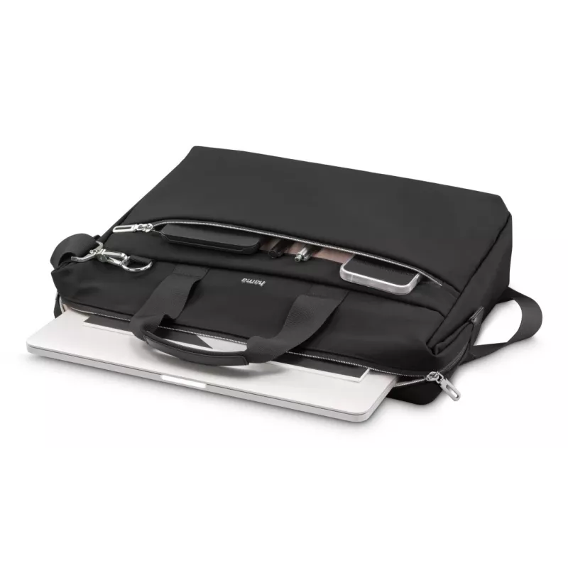 Borsa per laptop HAMA 227061 nera – design robusto, scomparto principale imbottito, tracolla
