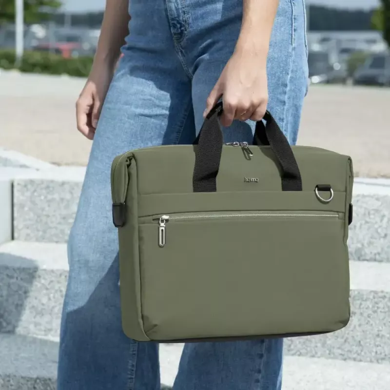 Borsa per laptop HAMA ultimate 227067 verde – custodia protettiva compatta per laptop e notebook