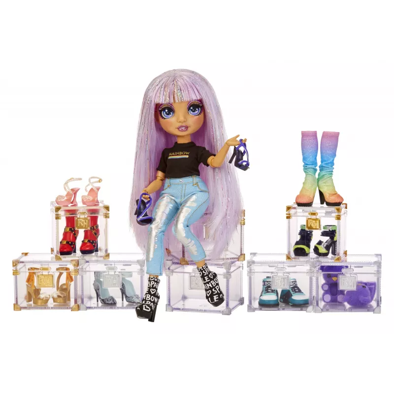 Rainbow High Accessories Studio Series 1, assortimento S in PDQ scarpe per bambole
