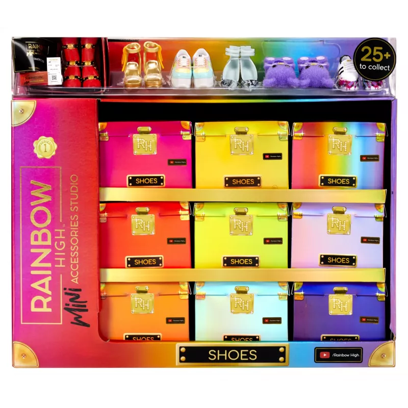 Rainbow High Accessories Studio Series 1, assortimento S in PDQ scarpe per bambole