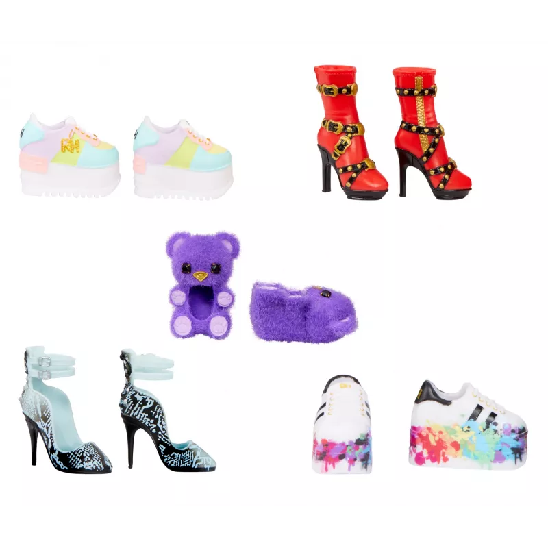 Rainbow High Accessories Studio Series 1, assortimento S in PDQ scarpe per bambole