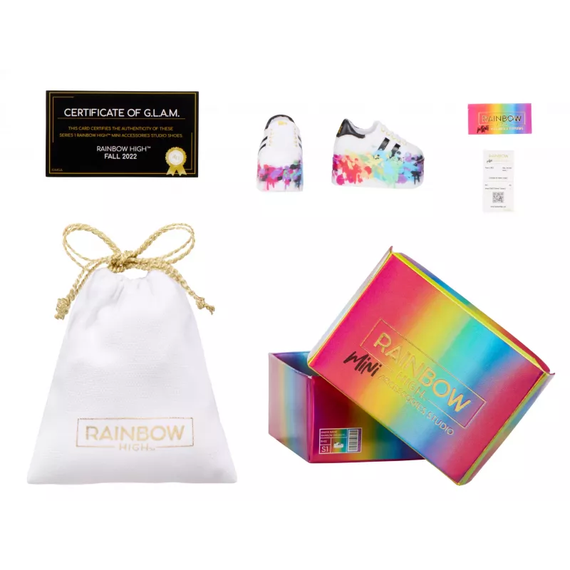 Rainbow High Accessories Studio Series 1, assortimento S in PDQ scarpe per bambole