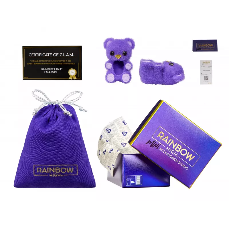 Rainbow High Accessories Studio Series 1, assortimento S in PDQ scarpe per bambole