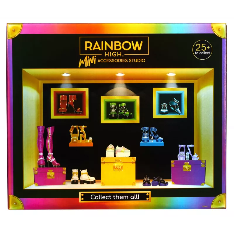 Rainbow High Accessories Studio Series 1, assortimento S in PDQ scarpe per bambole