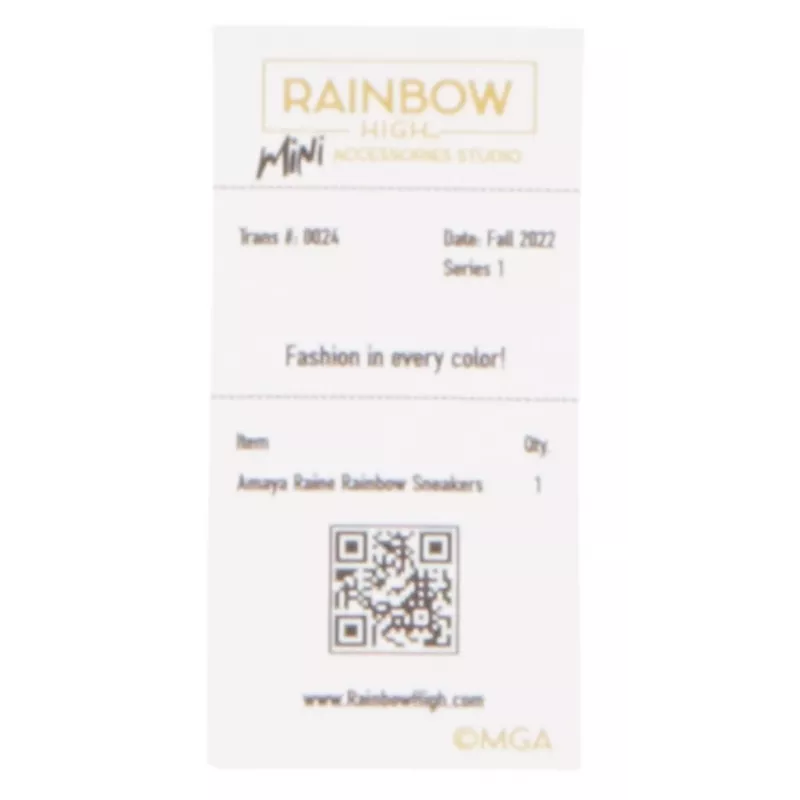 Rainbow High Accessories Studio Series 1, assortimento S in PDQ scarpe per bambole