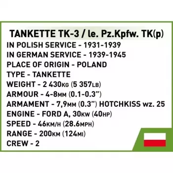 Set da costruzione Cobi Blocks Tankette TK-3 – 323 pezzi