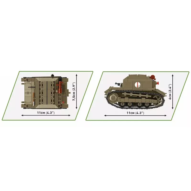 Set da costruzione Cobi Blocks Tankette TK-3 – 323 pezzi