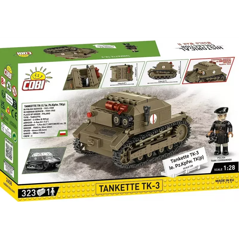 Set da costruzione Cobi Blocks Tankette TK-3 – 323 pezzi
