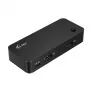 Hub KVM universale i-tec 2x USB-C 2x USB-A 3.0 5000 Mbit/s nero