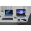 Hub KVM universale i-tec 2x USB-C 2x USB-A 3.0 5000 Mbit/s nero