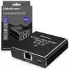 Splitter Ethernet QOLTEC 52294 1x3 RJ45 con ingresso alimentazione USB-C
