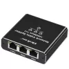 Splitter Ethernet QOLTEC 52294 1x3 RJ45 con ingresso alimentazione USB-C