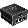 Splitter Ethernet QOLTEC 52294 1x3 RJ45 con ingresso alimentazione USB-C